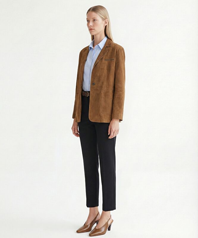 Düz Yüksek Bel Pantolon