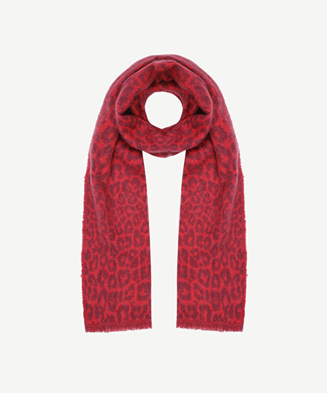 Leopar Desenli Şal