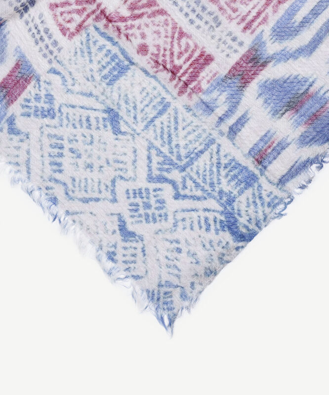 Karışık Desenli Yün Şal