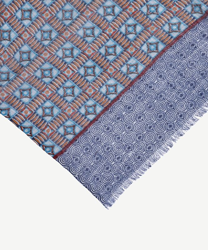 Geometrik Desenli Yün Şal