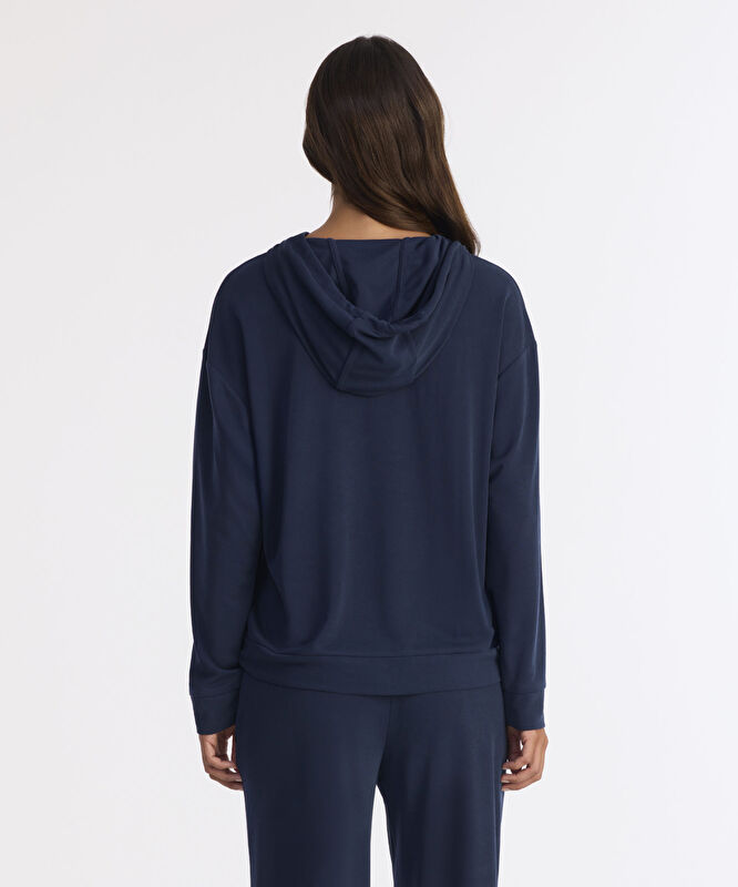 Regular Kapüşonlu Yaka Uzun Kol Sweatshirt