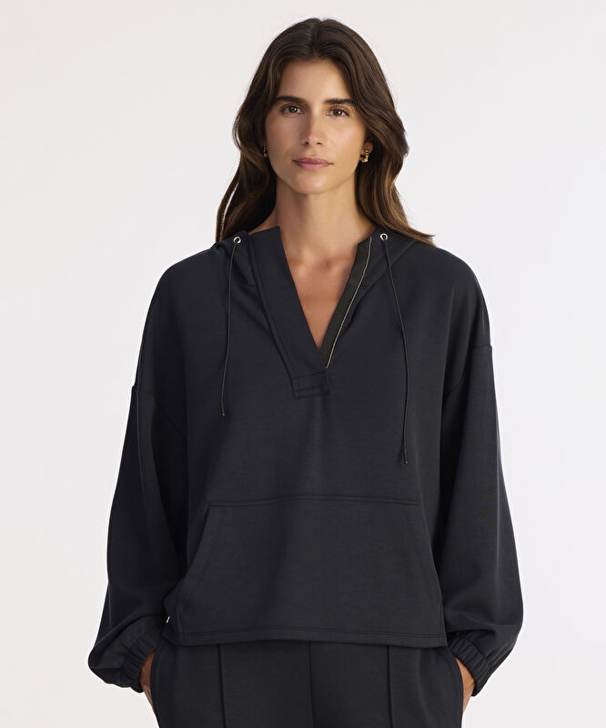 Regular Kapüşonlu Yaka Uzun Kol Sweatshirt