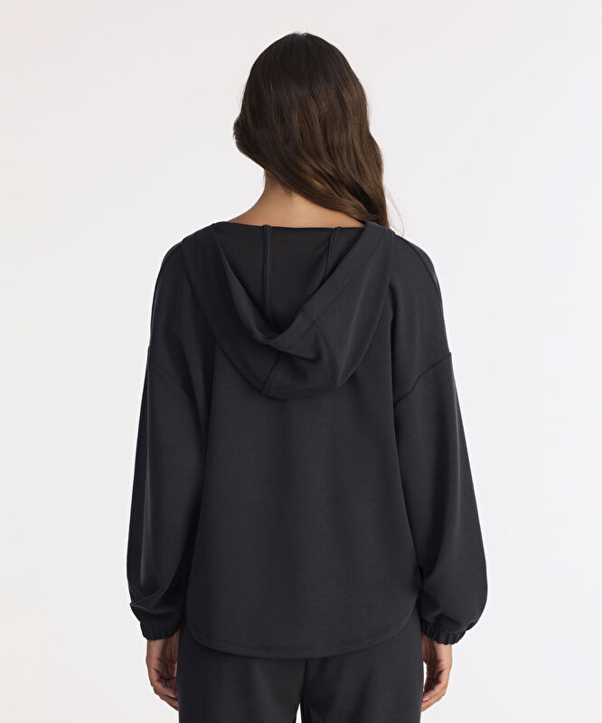 Regular Kapüşonlu Yaka Uzun Kol Sweatshirt