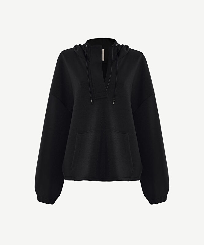 Regular Kapüşonlu Yaka Uzun Kol Sweatshirt