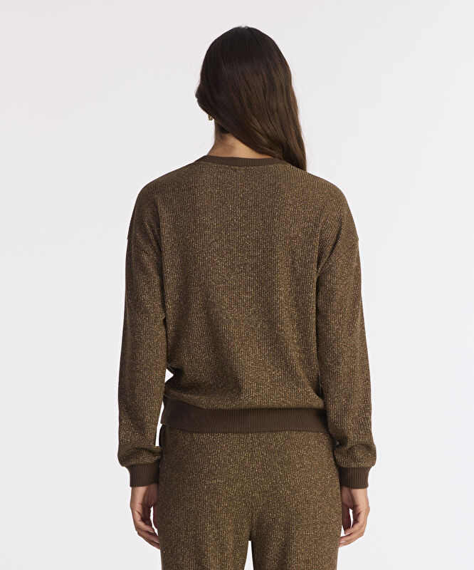 Regular Bisiklet Yaka Uzun Kol Sweatshirt