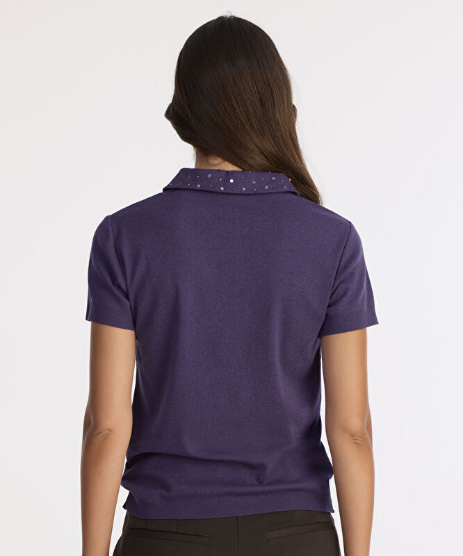 Regular Polo Yaka Kısa Kol Kazak