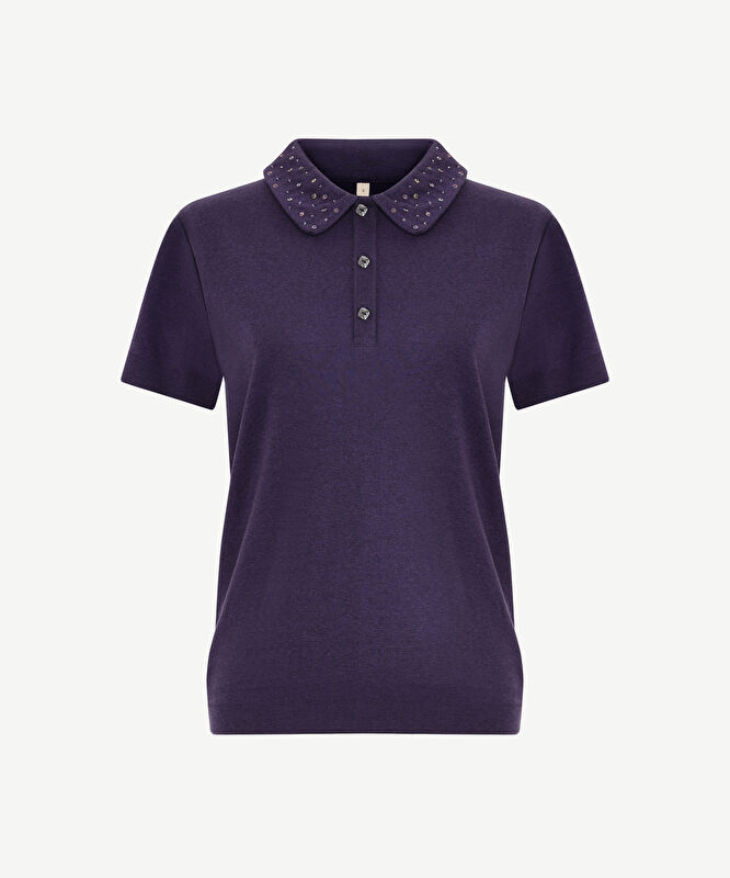 Regular Polo Yaka Kısa Kol Kazak
