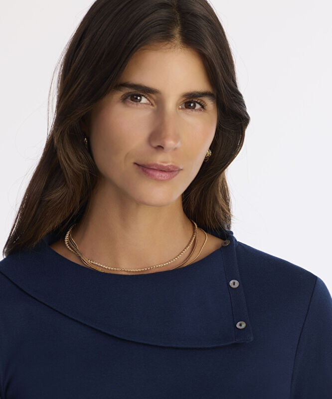 Regular Kayık Yaka Uzun Kol Kazak