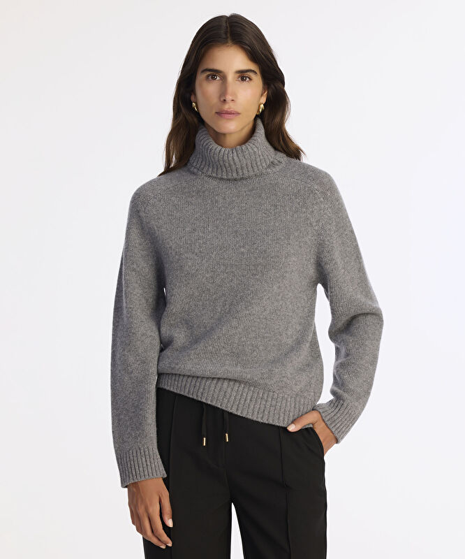 Regular Balıkçı Yaka Uzun Kol Kazak