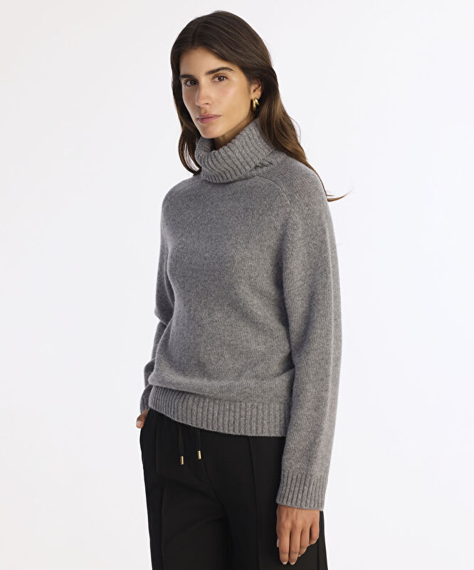 Regular Balıkçı Yaka Uzun Kol Kazak