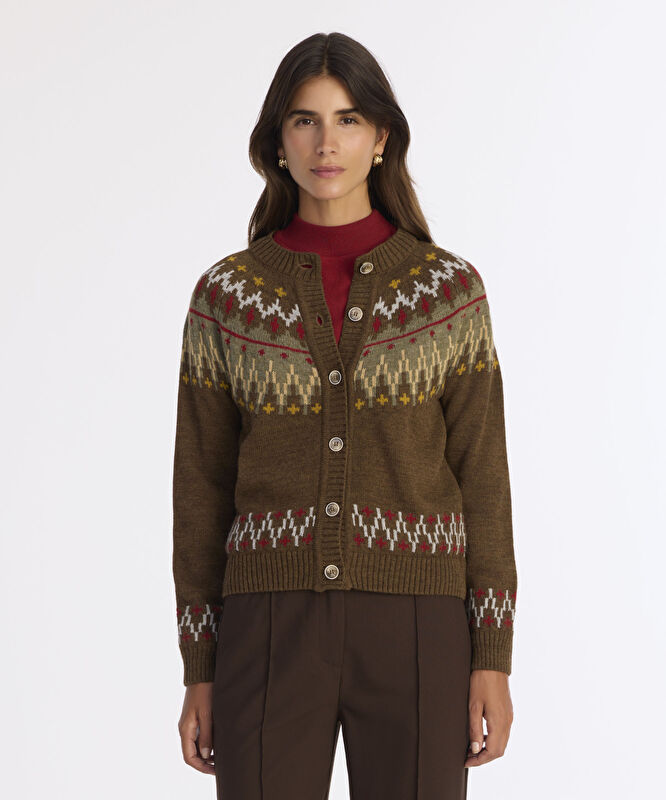 Bisiklet Yaka Uzun Kollu Hırka