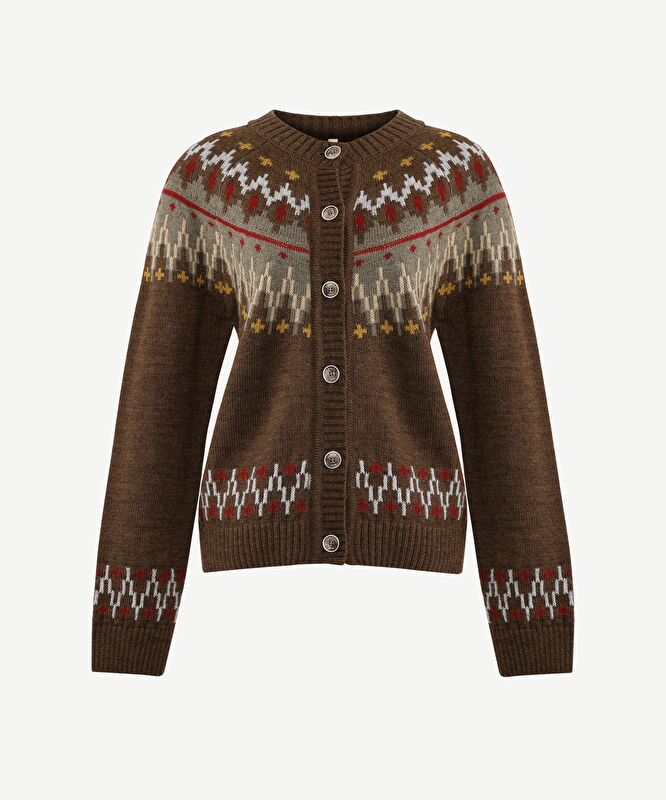 Bisiklet Yaka Uzun Kollu Hırka