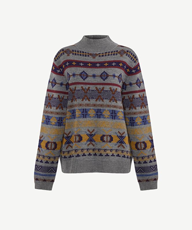 Regular Balıkçı Yaka Uzun Kol Kazak