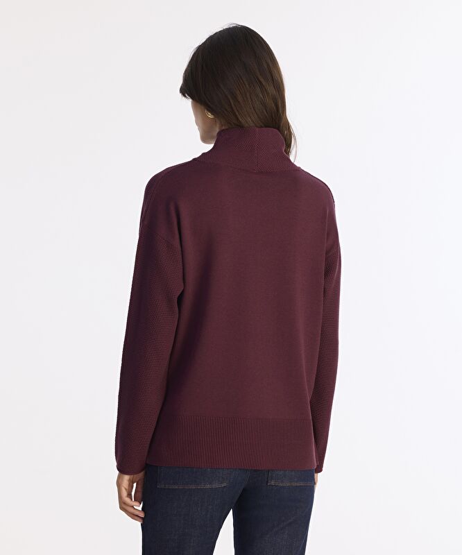 Geniş Balıkçı Yaka Uzun Kol Kazak