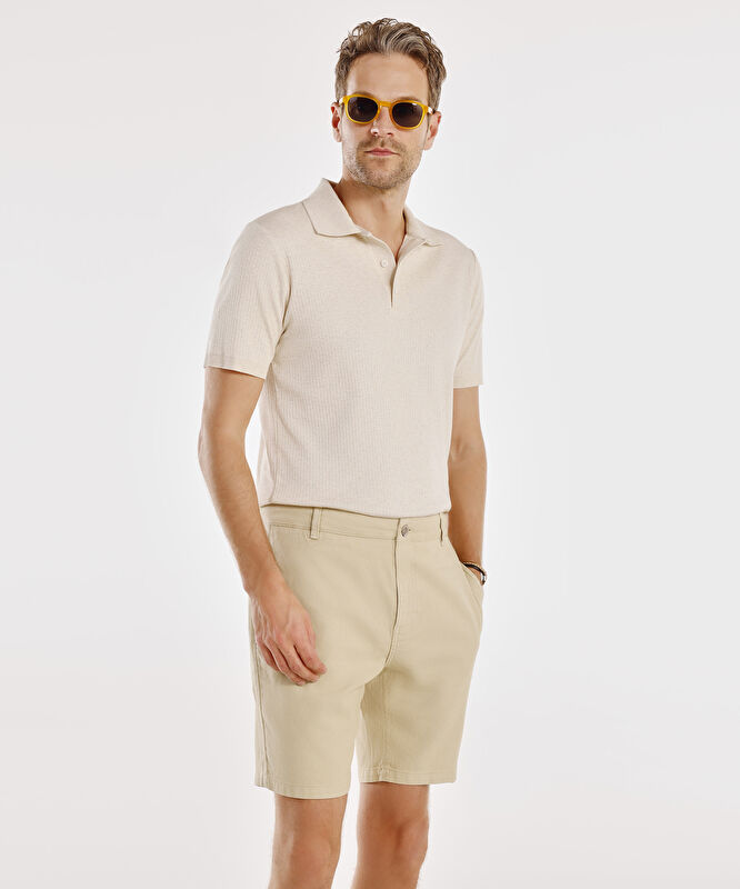 Klasik Kesim Bermuda Şort