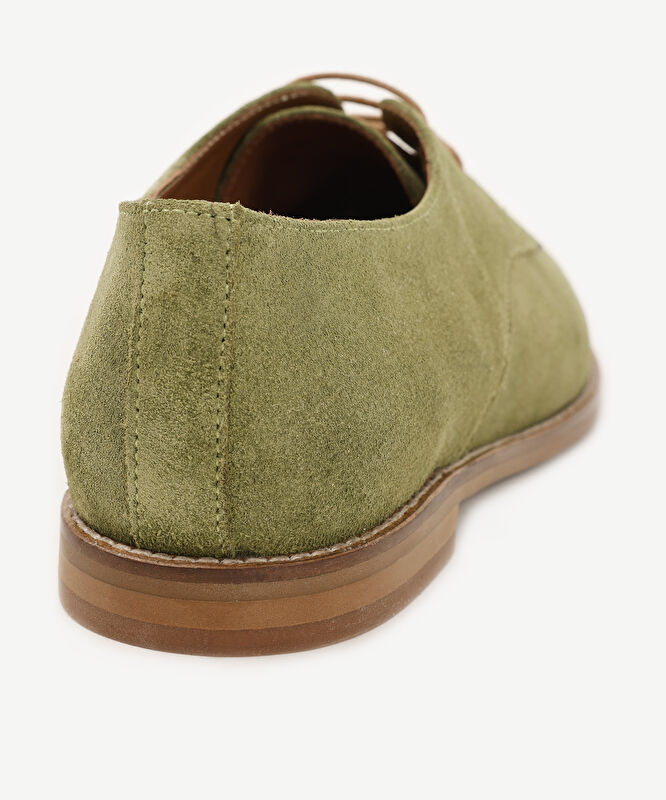 Astarsız Yumuşak Deri Bağcıklı Ayakkabı