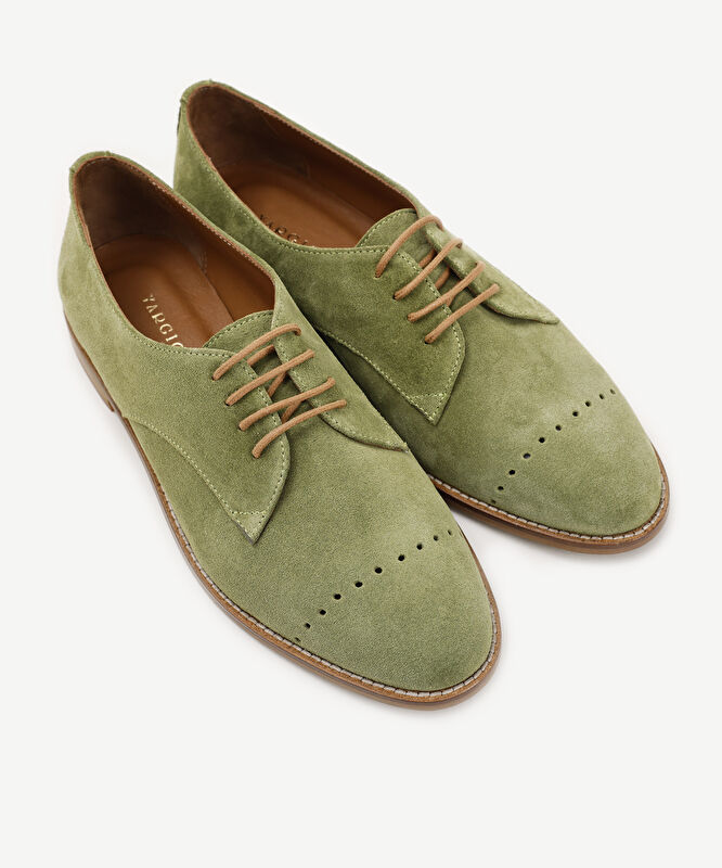 Astarsız Yumuşak Deri Bağcıklı Ayakkabı