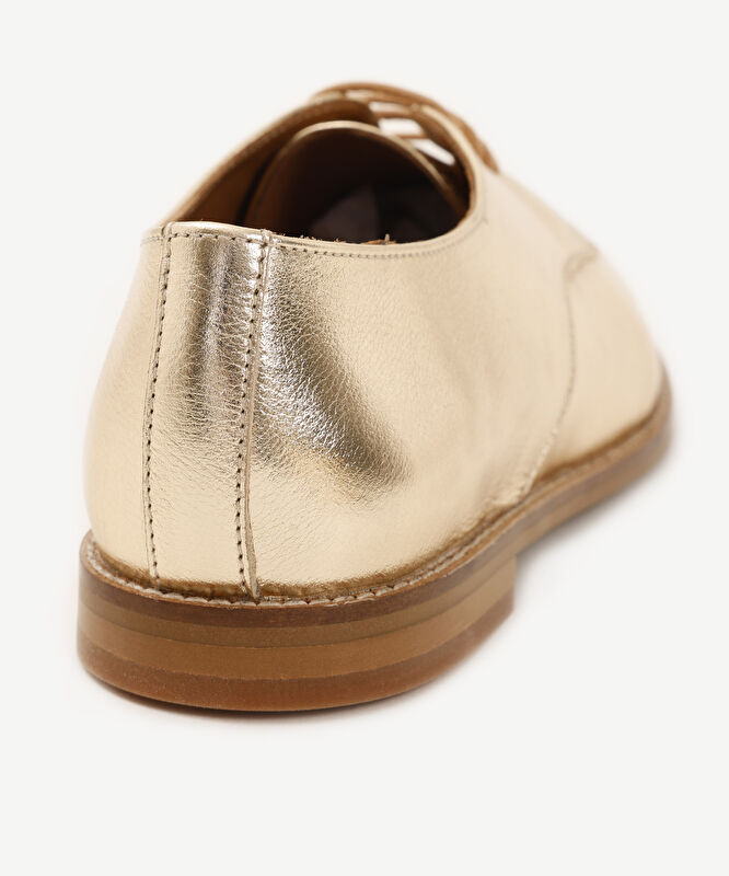 Astarsız Yumuşak Deri Bağcıklı Ayakkabı