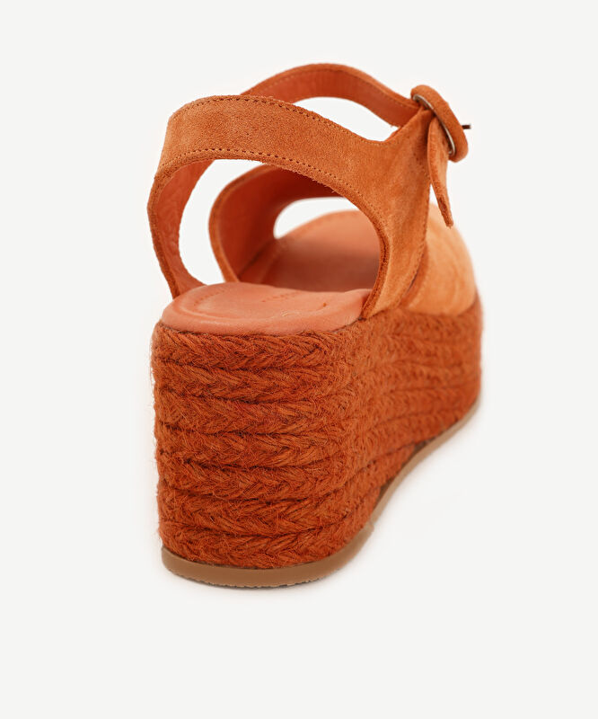 Platform Taban Deri Espadril