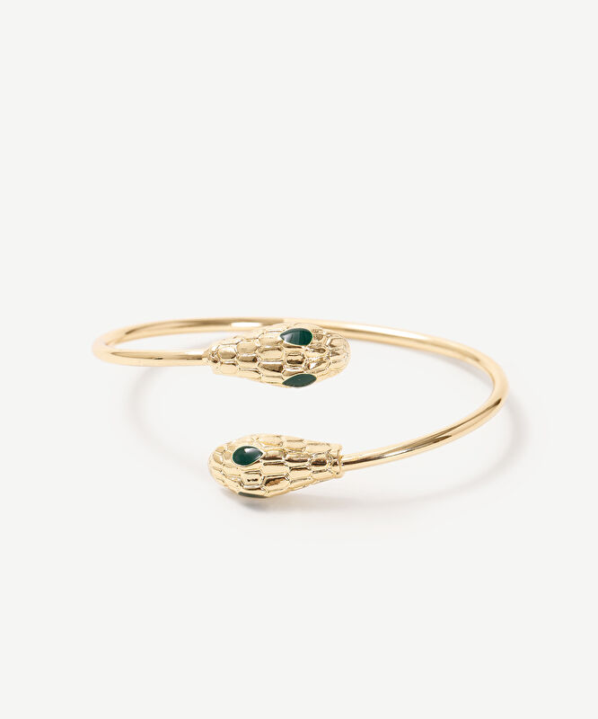 Yılan Figürlü Cuff Bileklik