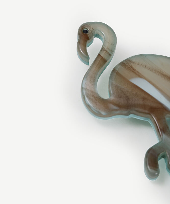 Flamingo Figürlü Broş