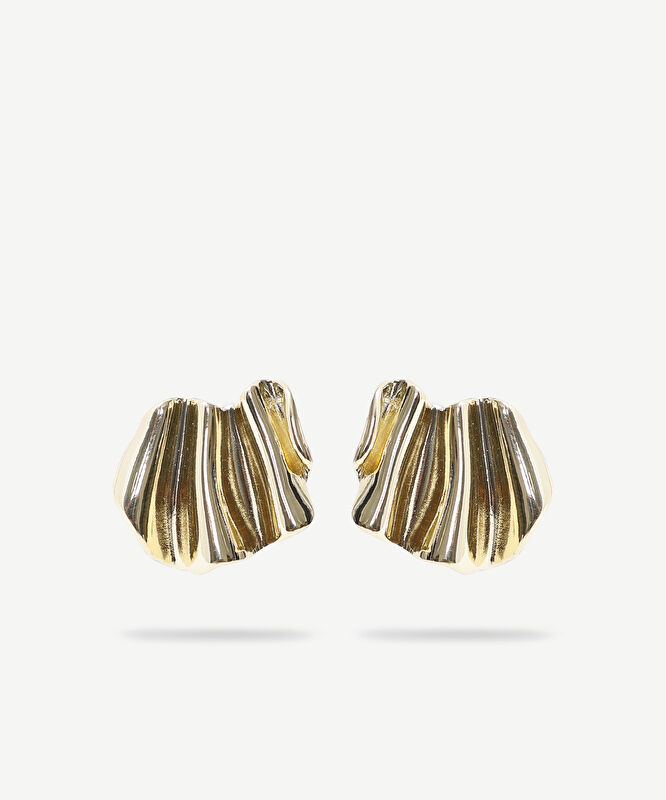 Dokulu Gold Küpe