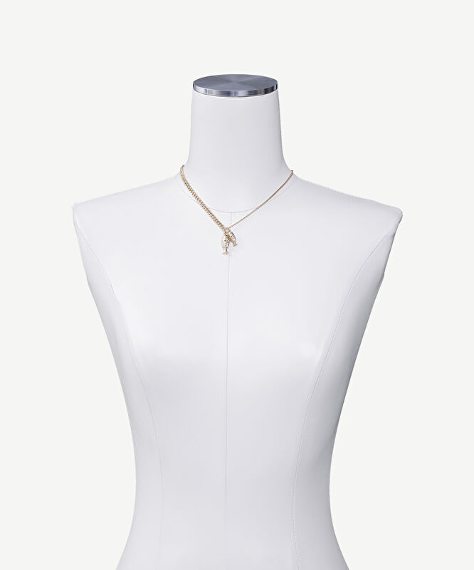 Balık Uçlu Zincir Kolye