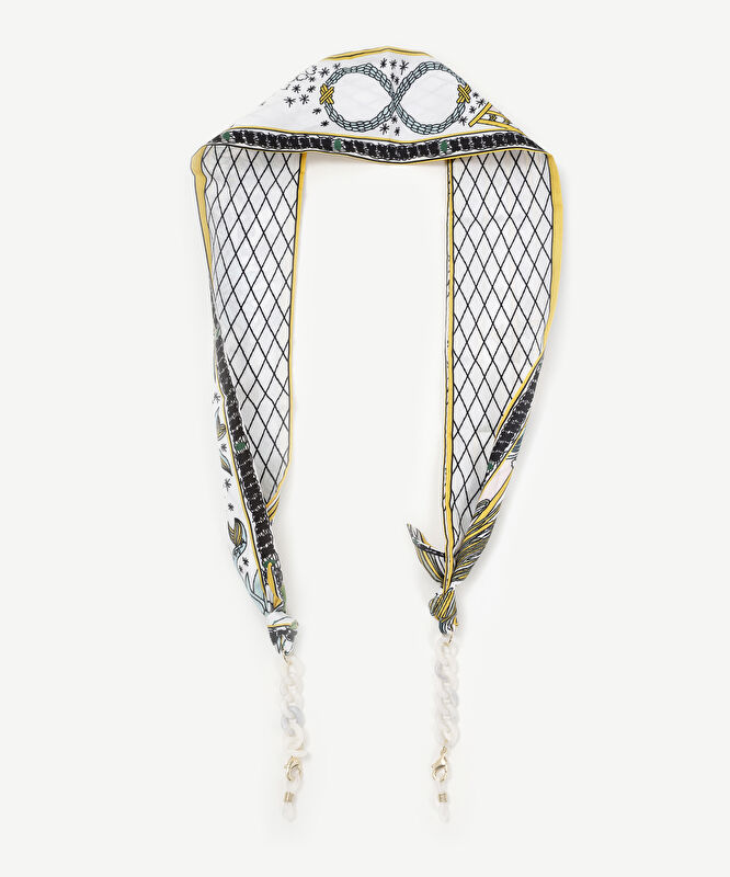 Fular Detaylı Gözlük Askısı