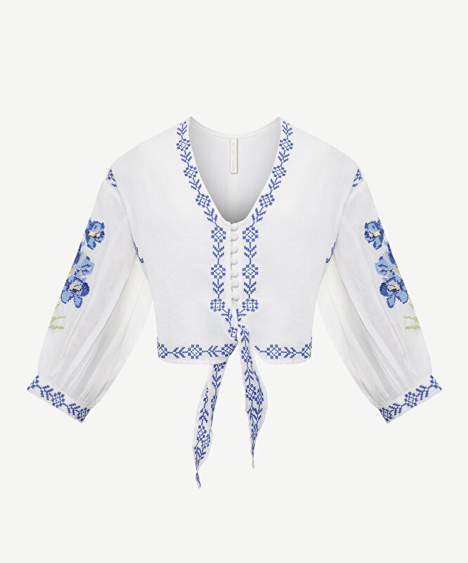 Bağlama Detaylı Bluz