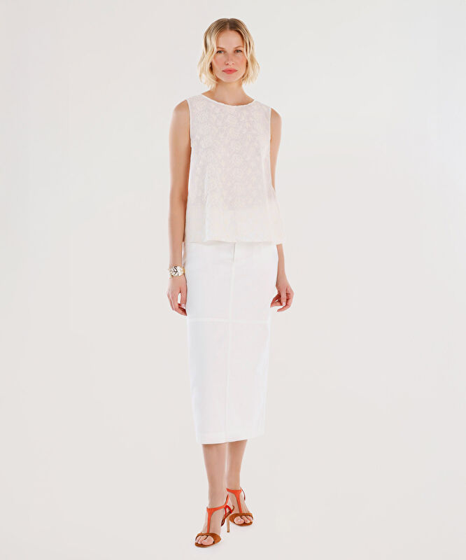 Kolsuz Bisiklet Yaka Bluz