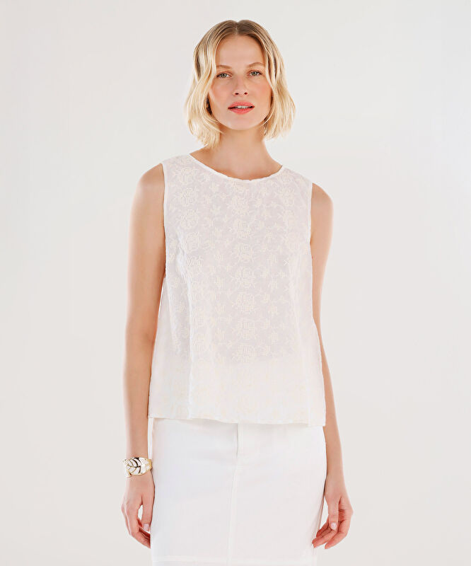 Kolsuz Bisiklet Yaka Bluz