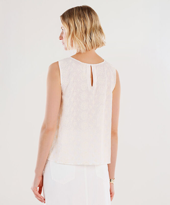 Kolsuz Bisiklet Yaka Bluz