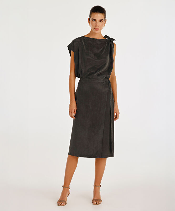 Firesiz Kesim Kısa Kollu Bluz