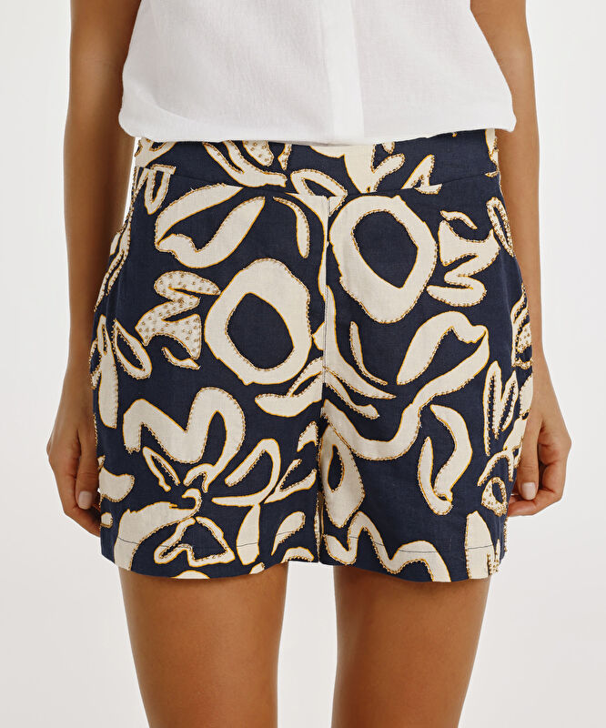 Beli Fermuarlı Şort