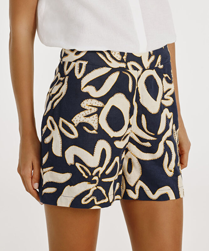 Beli Fermuarlı Şort