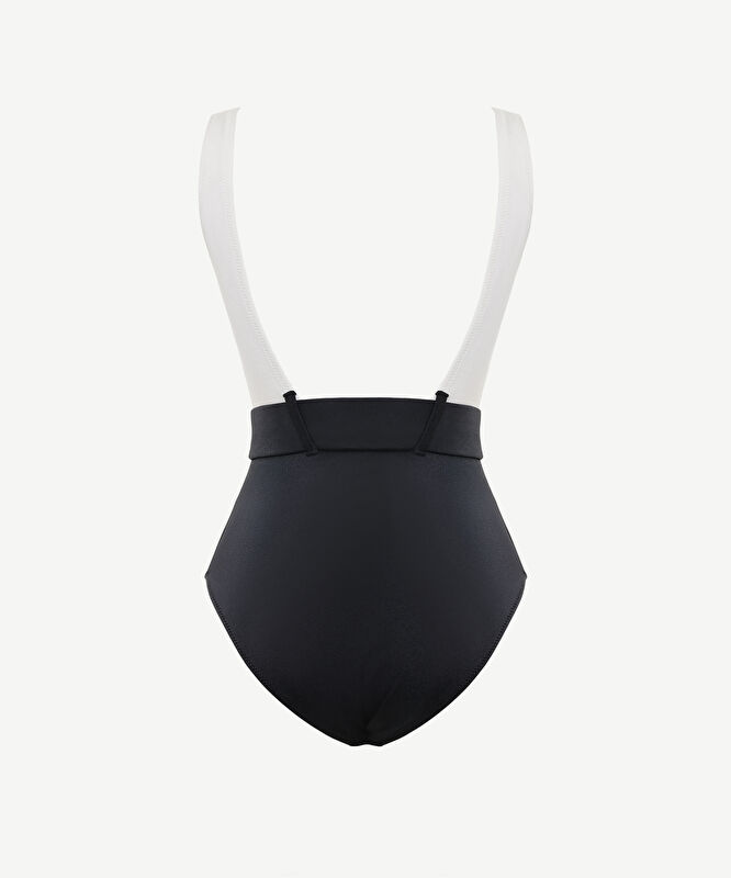 İki Renkli Kemerli Mayo