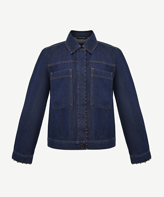Büyük Cepli Denim Ceket