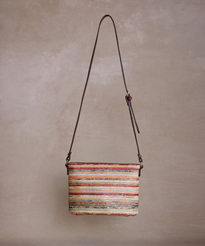 Çizgi Desenli Çapraz Çanta