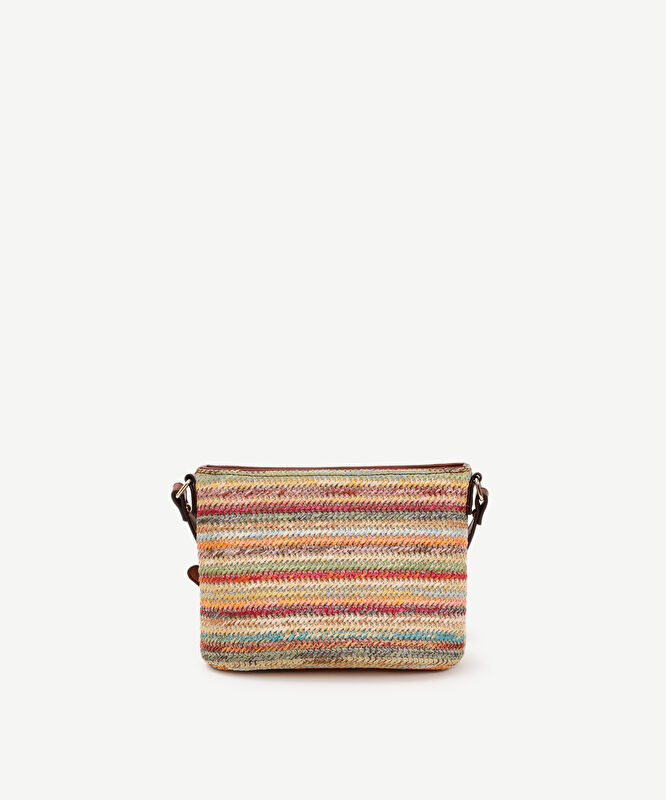 Çizgi Desenli Çapraz Çanta