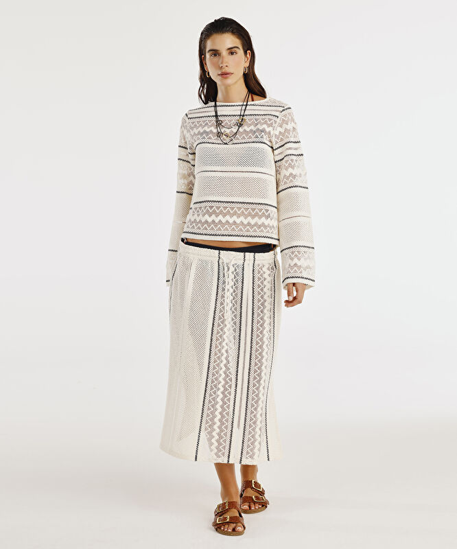 Dizaltı Yırtmaçlı Kalem Etek