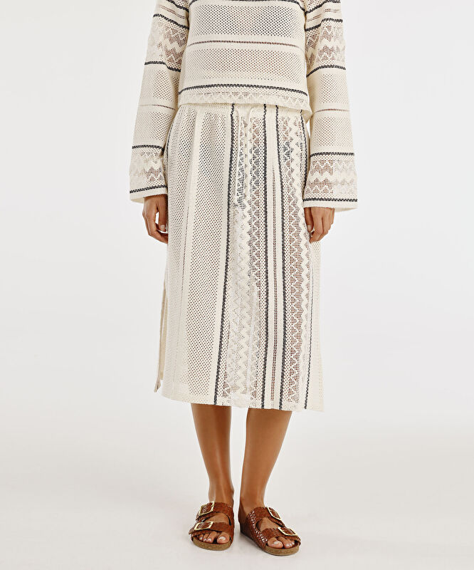 Dizaltı Yırtmaçlı Kalem Etek