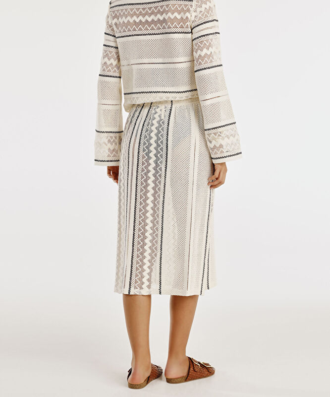 Dizaltı Yırtmaçlı Kalem Etek