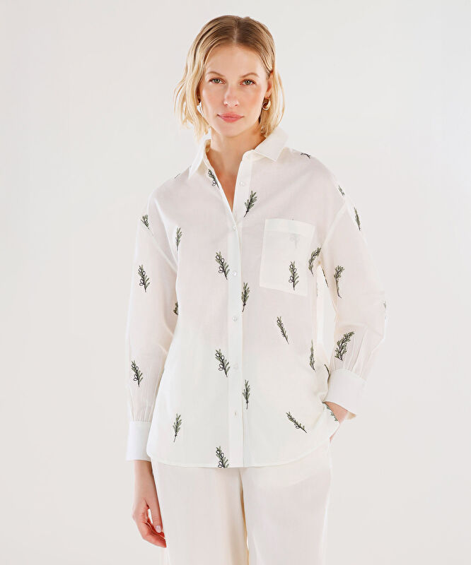 Nakış Detaylı Gömlek