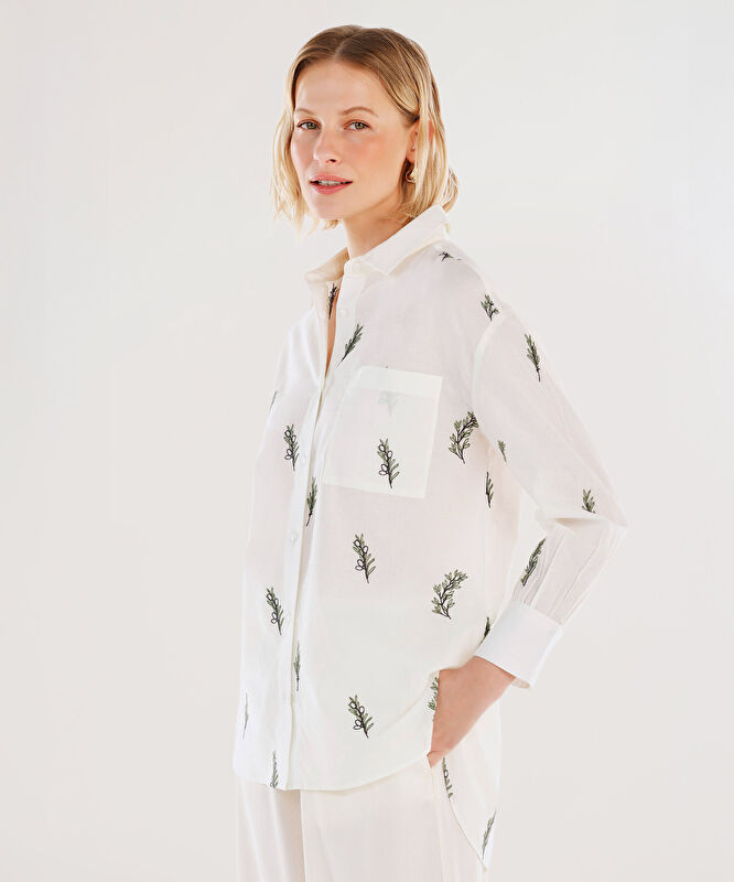 Nakış Detaylı Gömlek