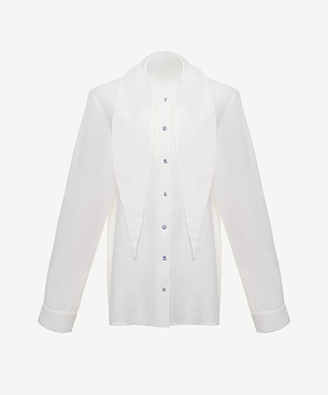 Yaka Detaylı Gömlek