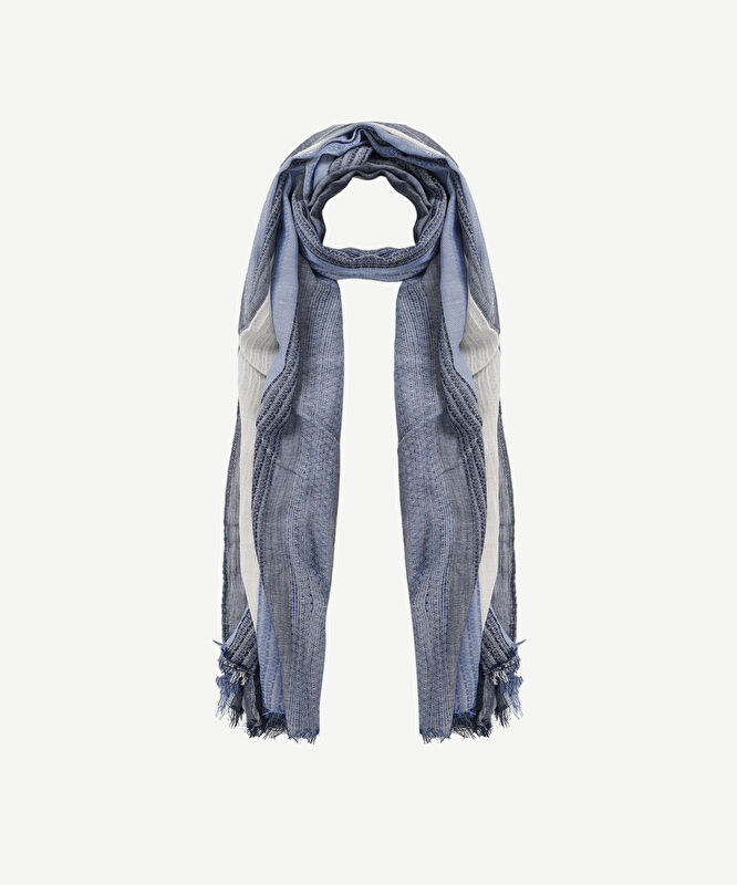 Kalın Çizgili Şal