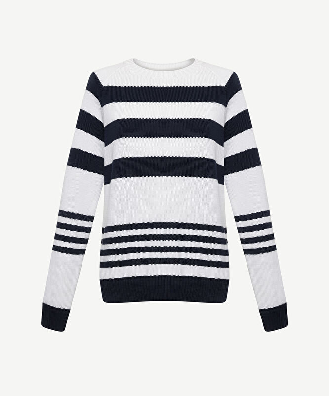 Reglan Kollu Bisiklet Yaka Kazak