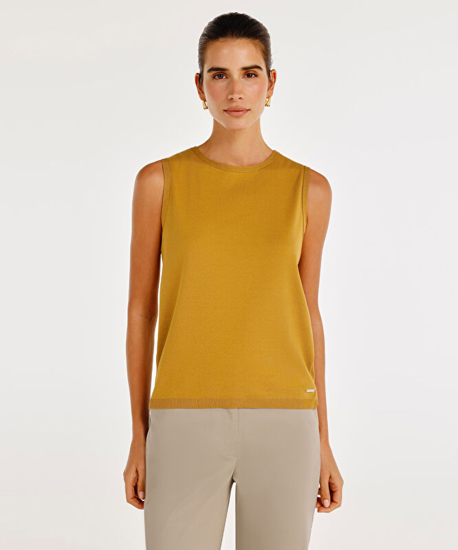 Kolsuz Bisiklet Yaka Triko