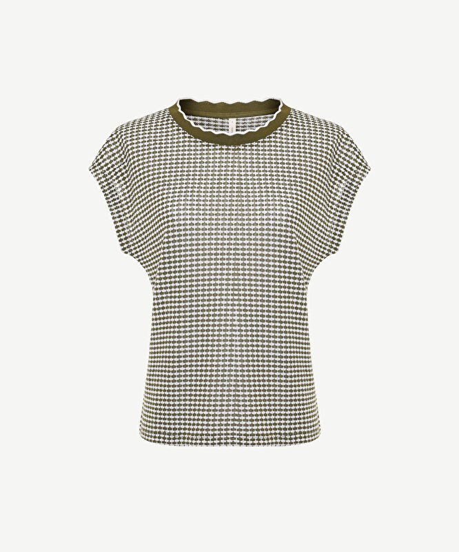 Yaka Ribana Detaylı Kolsuz T-shirt