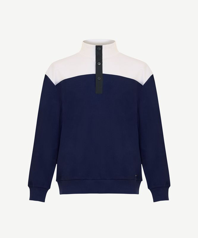 Pamuk Regular Dik Yaka Uzun Kol Sweatshirt